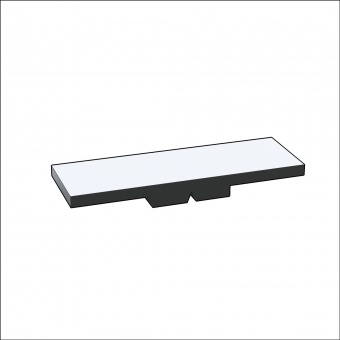 Kippmagnet für den Klassenplan einzeln, 10x30x3 mm, weiß ganzflächig 